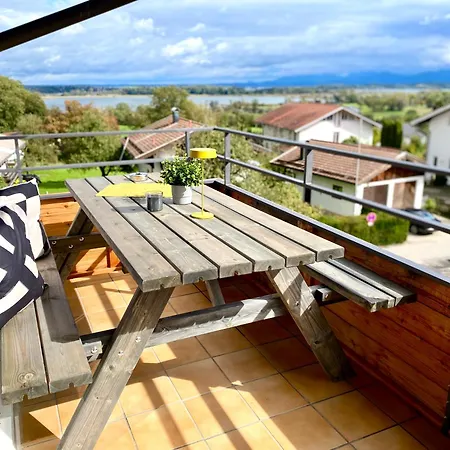 Belisima I - Krautinsel I Chiemsee I Modern Mit Seeblick I 2 Balkone I 2 Schalfzimmer I Waschmaschine I Parkplatz I Naehe Baecker דירה רימסטינג
